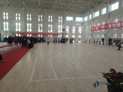 篮球运动木地板画线