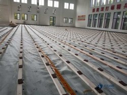 中学运动馆木地板