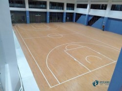 学校松木舞台运动场地板施工队