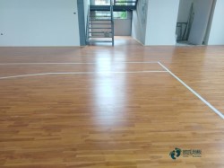 小学松木舞台体育场馆木地板施工流程