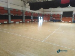 学校松木舞台运动地板施工方案